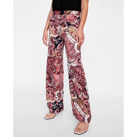 Zara Pants - Zara paisley satin pant
